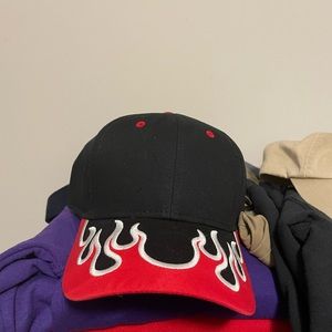 Flames Velcro Hat